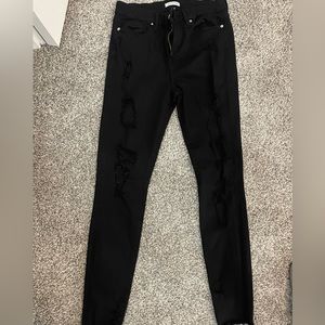 Good American good legs torn jeans